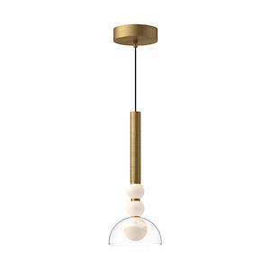Rise - 14W LED Pendant-15 Inches Tall and 6 Inches Wide