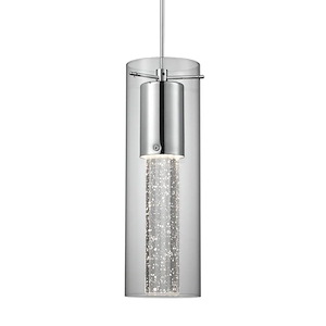 Champagne - 9W LED Pendant-11.75 Inches Tall and 3.75 Inches Wide - 726897