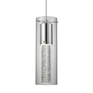 Champagne - 9W LED Pendant-16.25 Inch Tall and 4 Inch Wide - 726897