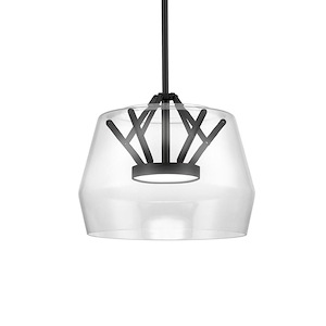 Deco - 16W LED Pendant-10.25 Inches Tall and 11.75 Inches Wide