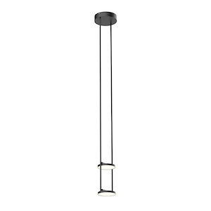 Novel - 15W 2 LED Pendant-9.38 Inches Tall and 5.25 Inches Wide