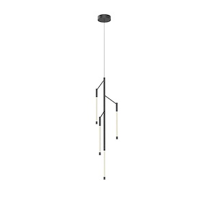 Motif - 17W 3 LED Pendant-37.63 Inches Tall and 10.25 Inches Wide