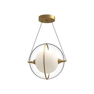 Aries - 15W LED Pendant-12.13 Inches Tall and 12.13 Inches Wide