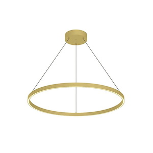 Cerchio - 64W LED Chandelier-1.38 Inches Tall and 31.5 Inches Wide