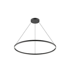 Cerchio - 100W LED Pendant-1.38 Inches Tall and 47.25 Inches Wide