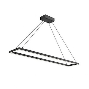 Piazza - 63W LED Rectangular Pendant-1.38 Inches Tall and 8.63 Inches Wide - 1288167