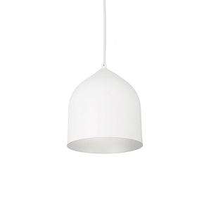 Helena - 13W LED Dome Pendant-9.25 Inches Tall and 7.88 Inches Wide