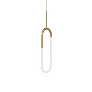 Huron - 12W LED Pendant-32.75 Inches Tall and 1 Inches Wide