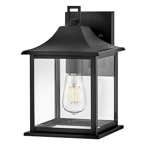 Nolan - 10W 1 LED Small Outdoor Wall Lantern-12 Inches Tall and 7.5 Inches Wide