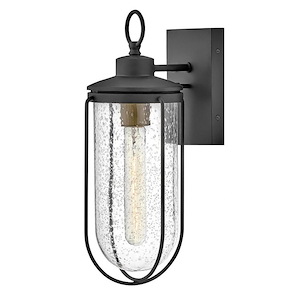 Moby - 1 Light Small Outdoor Wall Lantern In Classic and Coastal Style-14.5 Inches Tall and 6 Inches Wide