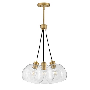 Rumi - 3 Light Pendant In Transitional and Modern Style-22.25 Inches Tall and 18 Inches Wide - 1254853