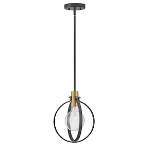 Cirque - 1 Light Pendant In Transitional and Modern Style-12.75 Inches Tall and 10 Inches Wide