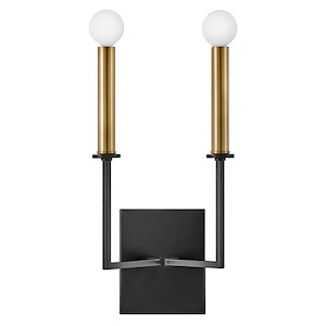 Lazlo - 2 Light Tall Wall Sconce In Transitional and Modern Style-15.25 Inches Tall and 8 Inches Wide - 1254720