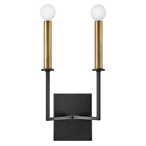 Lazlo - 2 Light Tall Wall Sconce In Transitional and Modern Style-15.25 Inches Tall and 8 Inches Wide - 1254720