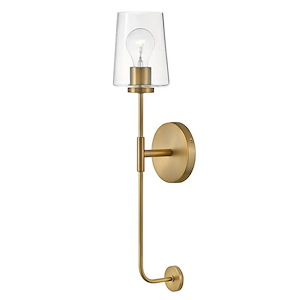 Kline - 1 Light Tall Wall Sconce In Transitional Style-23 Inches Tall and 5 Inches Wide