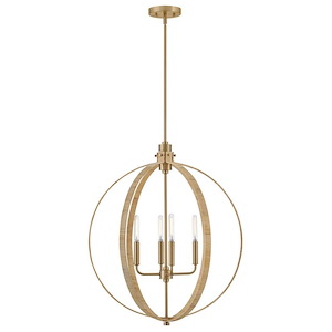 Fallon - 20W 4 LED Medium Orb Chandelier In Coastal Style-27.75 Inches Tall and 24 Inches Wide