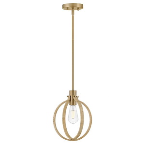 Fallon - 5W 1 LED Medium Pendant In Coastal Style-12.25 Inches Tall and 10 Inches Wide - 1320289