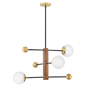 Auggie - 15W 3 LED Medium Adjustable Chandelier-18.5 Inches Tall and 30.75 Inches Wide