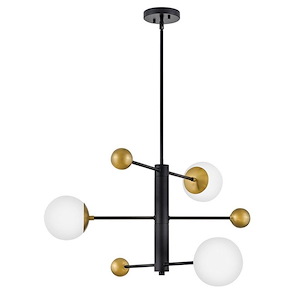 Auggie - 15W 3 LED Medium Chandelier In Mid-Century Modern Style-15.5 Inches Tall and 31 Inches Wide