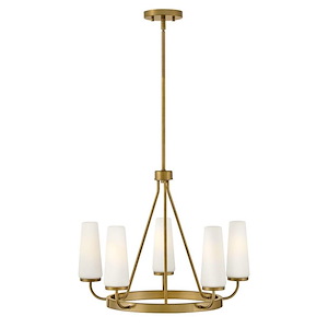 Selma - 25W 5 LED Medium Chandelier-18 Inches Tall and 24 Inches Wide