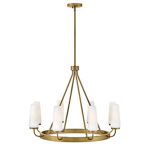 Selma - 40W 8 LED Medium Chandelier-24 Inches Tall and 32 Inches Wide