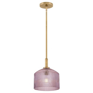 Lisette - 12W 1 LED Small Pendant-10.75 Inches Tall and 9 Inches Wide