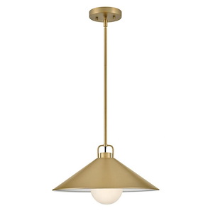 Milo - 12W 1 LED Medium Pendant In Classic-7 Inches Tall and 16 Inches Wide
