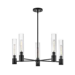 Shea - 50W 5 LED Medium Chandelier In Modern Style-13.5 Inches Tall and 28 Inches Wide