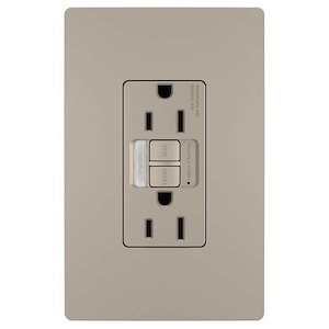 Radiant - 15A Tamper-Resistant Self-Test GFCI Outlet Receptacle with Night Light