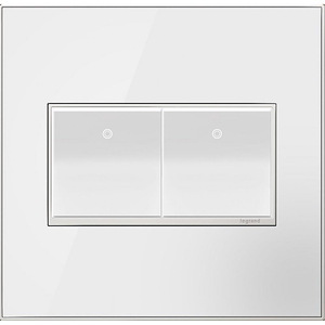 Adorne - Gloss White One to Four Gang Screwless Wall Plate