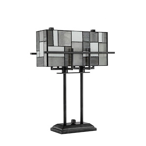 Collins-Two Light Table Lamp-16 Inches Wide by 21 Inches High