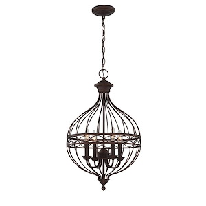 Winterlynn-Four Light Chandelier-16 Inches Wide by 87.5 Inches High