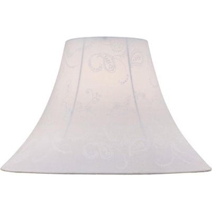 White Jacquard Bell Shade Only