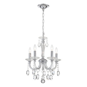 Theophilia-200W 5 LED Chandelier-17 Inches Wide by 94.5 Inches High