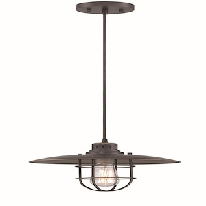 Lanterna II-One Light Pendant-12.5 Inches Wide by 6 Inches High