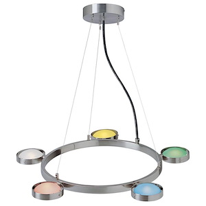 Sherbet-Five Light Chandelier-20 Inches Wide by 78.5 Inches High