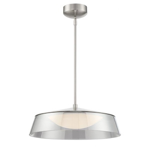 Noor-35W 1 LED Pendant-18 Inches Wide by 58 Inches High