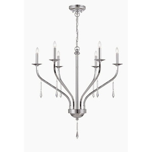 Farica-Six Light Chandelier-29.5 Inches Wide by 23.5 Inches High