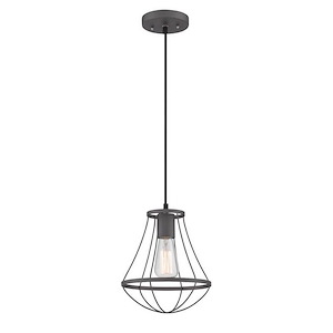 Ferguson-One Light Pendant-9 Inches Wide by 68.5 Inches High