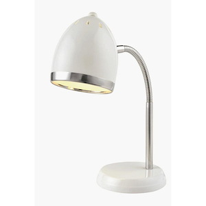 Zachary-One Light Desk Lamp-6 Inches Wide by 16 Inches High