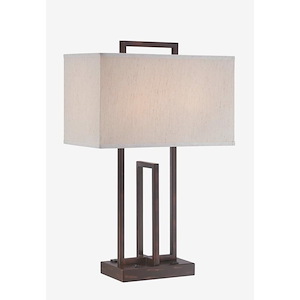 Farren-Two Light Table Lamp-17 Inches Wide by 26.5 Inches High
