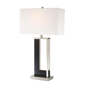 Theoris-One Light Table Lamp with LED Night Light-17 Inches Wide by 31 Inches High