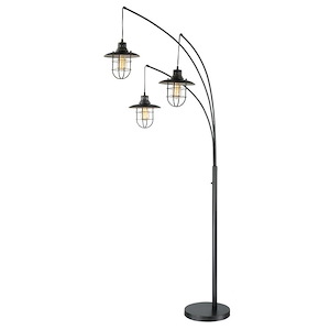Lanterna II-Three Light Arch Floor Lamp-65 Inches Wide by 89 Inches High - 833196