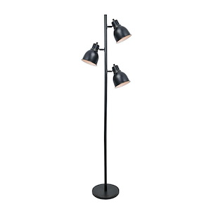 Galvin-Three Light Floor Lamp-10 Inches Wide by 63 Inches High