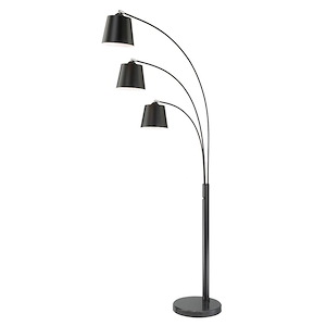 Quana-Three Light Arch Floor Lamp-50.5 Inches Wide by 76.5 Inches High