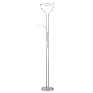 Zale-18W 1 LED Torchiere Lamp-10 Inches Wide by 75 Inches High
