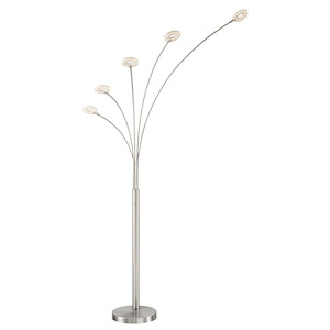 Zale-35W 5 LED Arch Floor Lamp-27 Inches Wide by 88 Inches High