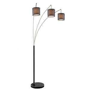 Elena-Three Light Arch Floor Lamp-54 Inches Wide by 80.5 Inches High