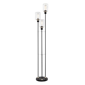 Luken-Three Light Floor Lamp-12 Inches Wide by 64.75 Inches High