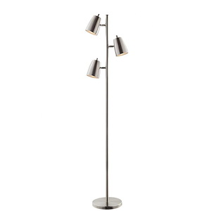 Ronnie-Three Light Floor Lamp-10 Inches Wide by 64.5 Inches High